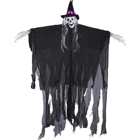 Décoration d'Halloween : Squelette fantôme suspendu pour l'intérieur et l'extérieur – Accessoires d'Halloween pour les fêtes, le (1/5)