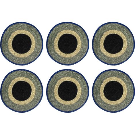 Lot de 6 sets de table en jonc de mer 38cm, LUNA (1/4)