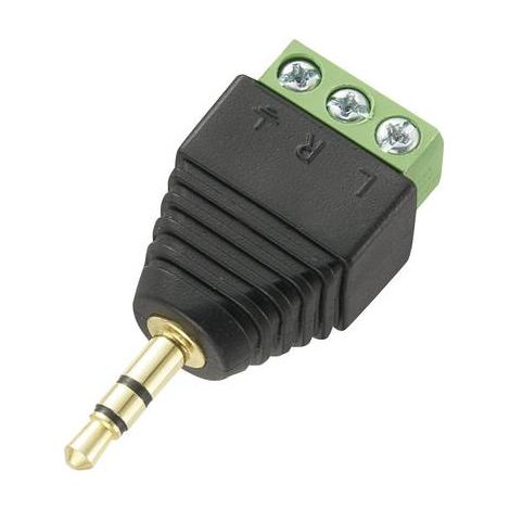 JACK 3.5 MM MÂLE, DROIT TRU COMPONENTS LT-PJ-3.5 737635 NOMBRE DE PÔLES (NUM): 3 STÉRÉO NOIR 1 PC(S) (1/2)