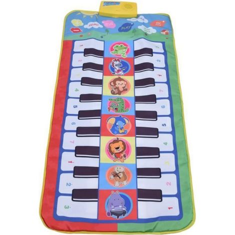 Tapis De Piano - 20 Touches - 8 Sons D'Instruments - 4 Modes De Jeu - 117 x 50 cm - Pour Enfants À Partir De 3 Ans (1/4)