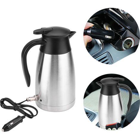 Bouilloire électrique 1000 ml 12 V/24 V pour voiture, thermos de voyage en acier inoxydable - XF10 (1/5)
