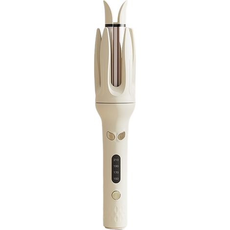 Rizador automático, rizador giratorio automático, cuatro ajustes de temperatura, rizador giratorio anti-enredos, color beige. (1/5)