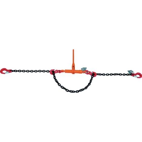 Chaîne de serrage DORA 1 pièce. Qualité 8, longueur 3,5 m, S.10-8 mm, capacité de traction 6300 daN, 1575 daN