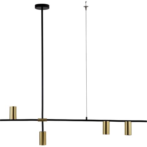 Lampada a sospensione Arizona 4xGU10 nero oro Light Prestige (1/4)