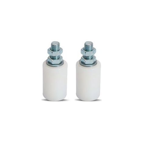 Lot de 2 Guide Rollers for Sliding Doors, Sliding Door Guides or Other Applications 30 x 40 mm (Nylon) (1/5)