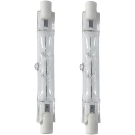 Lot de 2Ampoule Halogène R7S 78mm 80W J78, Ampoule Halogène Dimmable 220V, Lampe pour Projecteur Longue Durée, Ampoules Halogènes Blanc Chaud 360°, Éclairage Paysager pour Plafonnier,