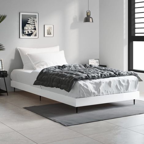 Giroletto Bianco Lucido 90x190 cm in Legno Multistrato vidaXL (1/5)