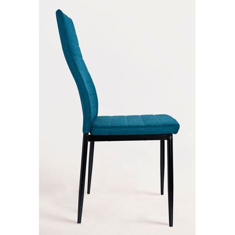 Packs Sillas Comedor - Pack 4 Sillas Lauter Tela - Verde azulado (1/3)