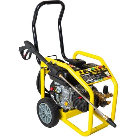 Steiner – Nettoyeur haute pression thermique 196cc 206 bar 12.6 L/min – Moteur 4T LONCIN – Pompe triplex avec tête laiton – Système auto-amorçant (1/5)