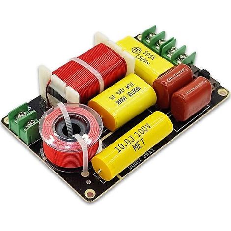 2 Stück -250 250W 2-Wege-Frequenzteiler Hochtöner Bass-Frequenzweiche DIY-Lautsprecherfilterschaltung Heim (1/5)