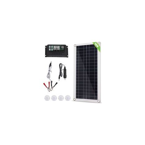 Panneau solaire 30 W, chargeur 30 A, kit de régulateur de tension en silicium polycristallin pour voiture, camping-car, bateau, remorque, kit de régulateur de charge, kit de panneau solaire