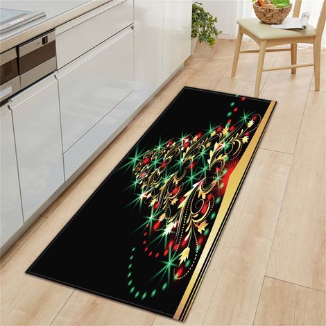 Tapis De Seuil De Noël - 40 x 120 cm - Fibre De Polyester - Pour Intérieur Et Extérieur - 1 Pièce (1/2)