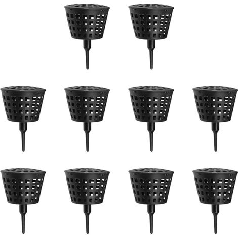 Lot de 10 paniers en Maille pour Engrais, Pots de pépinière de Jardin, Aquarium Portable avec Couvercle, Tasses de Nutrition pour Plantation d'orchidées succulentes, bonsaï (1/5)