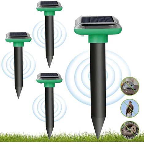 4-Pack Mole Repellent, Solar Powered, Ultrasonic, IP65 Waterproof, for Garden and Farm (1/5)