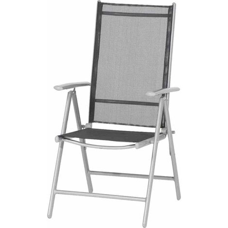 Saturn Klappsessel silber/schwarz (1/4)