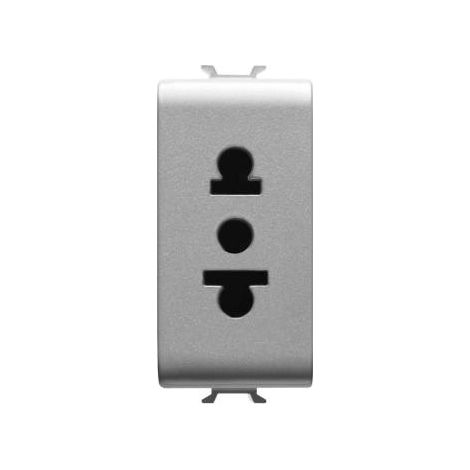 PRISE ST.EUROAMERICAIN 2P+T NOIR GEWISS GW14288