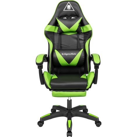 Silla gaming Kruger & Matz GX-150 negra/verde (5901890068628) (1/5)