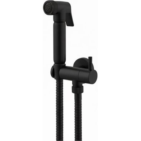 Idroscopino per WC miscelatore monocomando con doccetta igienica Vema MAIRA V27400 - Nero Opaco (1/3)