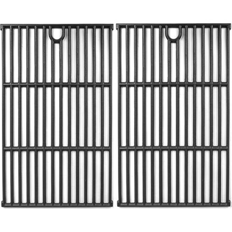 Set mit 2 Ersatz-Grillrosten aus Gusseisen für Landmann Triton 3 & 4, Barbecook Vanilla, Charbroil Gas2Coal 330, 43,4 x 30,7 cm (1/5)