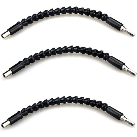 Lot de 6 embouts flexibles pour perceuse Noir 29,5 cm (1/5)