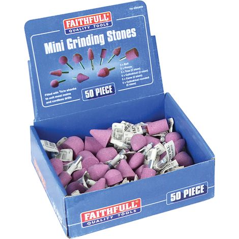 Faithfull Mini Grinding Wheel Assortment, 50 Piece (1/2)