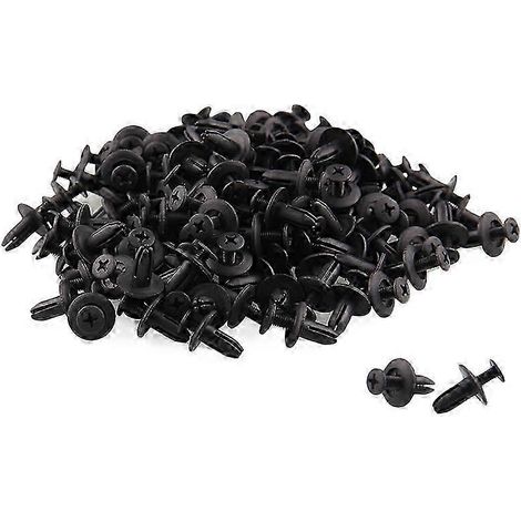 120 rivets en plastique de 6 mm pour voiture, fixation par clips de pare-chocs, de bonne qualité (1/5)