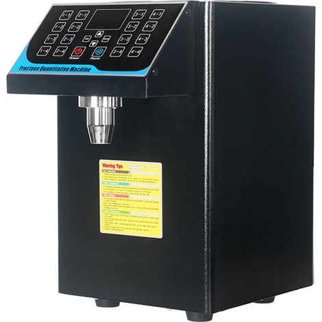 7.5L 450W Fructose-Quantitative Maschinen-Edelstahl-Bubble-Tea-Ausrüstung Fruktose-Spender Dosiermaschine Fructose Zuckersirupspender Schwarz (1/5)