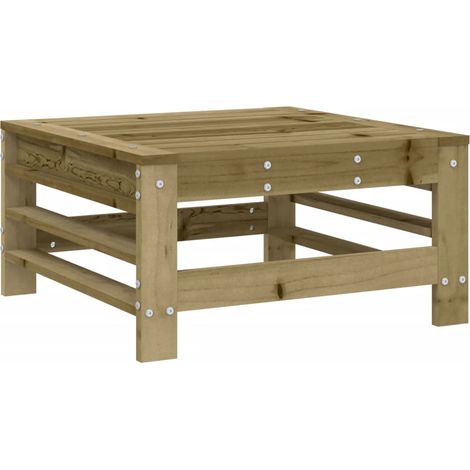Taburete de jardín madera de pino impregnada vidaXL