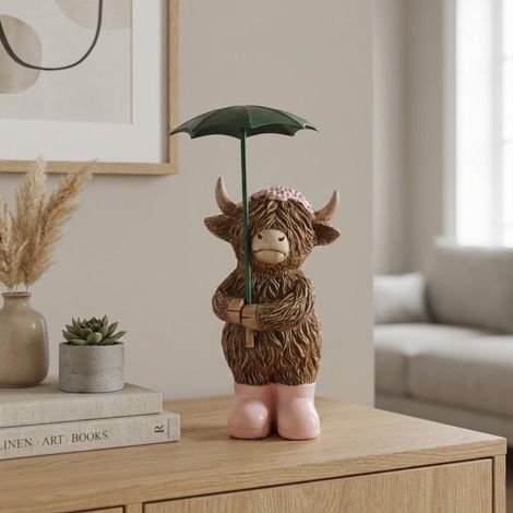 Highland Cow Rainy Days Ornament (1/2)