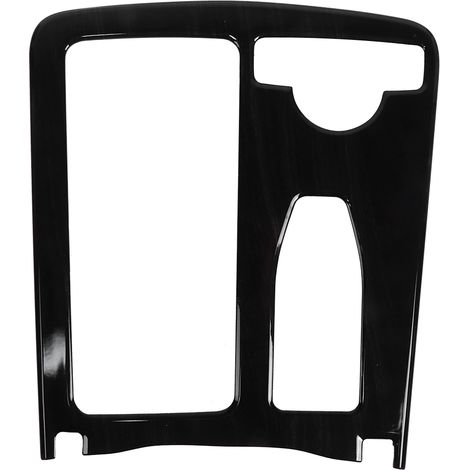 Eosnow Mittelkonsolen-Getränkehalterrahmen, passend für Benz C-Klasse W204 08-13, schwarze Holzmaserung, Rechtslenker