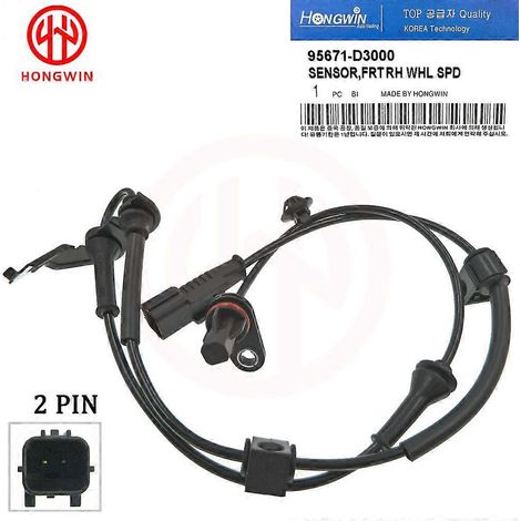 95671-D3000 95670-D3000 95671-F8000 Capteur de vitesse ABS avant droit/gauche pour Hyundai Tucson 2016-2020 / Kia Sportage 2017-2022 2.0L (DROIT) (1/5)