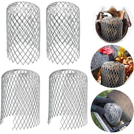 6 Pièces Filtres de Gouttière en Aluminium Grille Protection Gouttiere Protège-gouttières en Métal Protection Gouttiere Feuilles pour Maison. Avant-toit. Fossé. Égout (1/4)