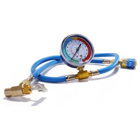 Pair - Kit de jauge de tuyau de mesure de Recharge de réfrigérant de climatisation automatique de voiture à ca R134A (1/5)