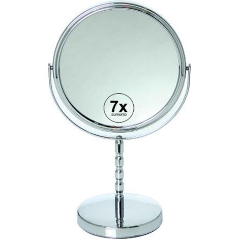 Miroir de Salle de Bain en Acier Inoxydable Double Face Normal et grossissement x 10 x 31 x 18 x 12 cm (1/2)