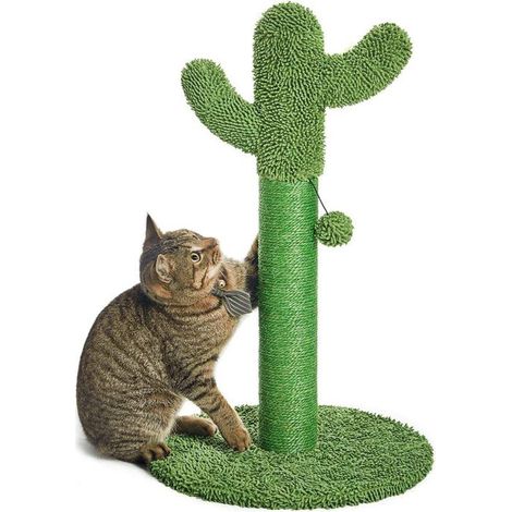 Arbre à Chat - Le griffoir Original en sisal Naturel avec Balle pour Tous Les âges, Chats d'intérieur et d'extérieur, Chatons (1/4)
