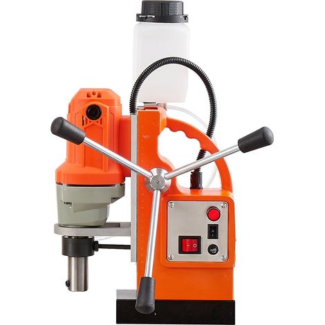 Perceuse magnétique, 1200 W, diamètre d'alésage 38 mm, force de 10 000 N, vitesse de 900 tr/min, queue Weldon, refroidissement efficace, pour surfaces métalliques, applications industrielles et bricol (1/5)