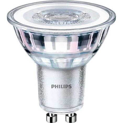 Ampoule Spot LED, Spot GU10, 4.6W (équivalent 50). Non dimmable, blanc chaud, lot de 10 [Classe énergétique F] (1/5)
