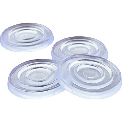 SHINING HOUSE 50pcs Pare-Chocs de Dessus de Table en Verre, tampons en Caoutchouc disques en Plastique pour Dessus de Table en Verre, Pare-Chocs adhésifs Ronds Transparents