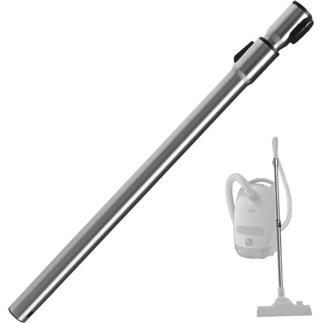 Tige télescopique 35mm compatible avec aspirateurs Miele C2 C3 S2 S4 S5 S6 S8, tube de rallonge en acier inoxydable extensible jusqu'à 96 cm, accessoire entre poignée et tête de sol.