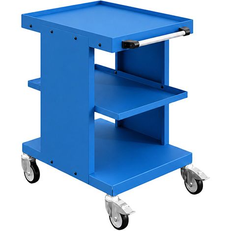 Werkstattwagen Industrieblau - 2 Platten - Tragkraft 150 kg - W020070021-BI (1/5)