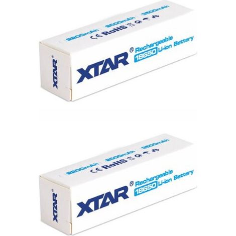 .2 Batterie rechargeable Li-ion 3500mAh Xtar 18650 3.7v avec protection.
.avec boite de protection.