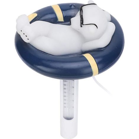 YMYNY Thermomètre de piscine flottant facile à lire, thermomètre de piscine style ours de dessin animé, accessoires de piscine flottants, pour piscines creusées (1/4)