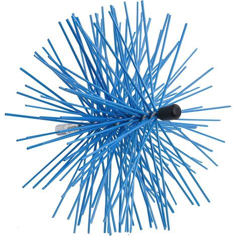 WOLFPACK LINEA PROFESIONAL Spazzola in nylon per camino Albero in metallo 150 mm. (1/2)