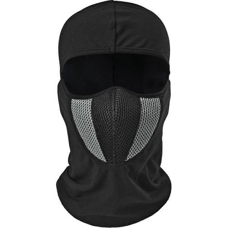Masque facial, capuche tactique respirante en maille, coupe-vent, polyvalente, pour moto, cache-cou (1/4)