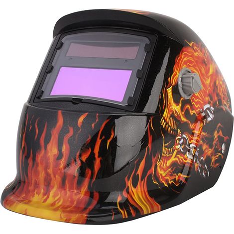 Ej.Life Schweißhelm Automatik Schweißhelm mit Uv-Schutz DIN 9-13 freie Einstellung Schweißmaske Schweißschirm Solar Schweißschild Schutzhelm gegen Funken, Strahlungen (1/5)