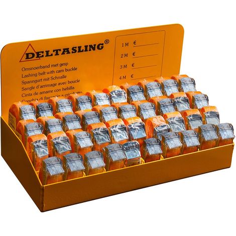 Delta Deltasling Spanngurt Aussteller mit 40x Zurrgurten 1-4m