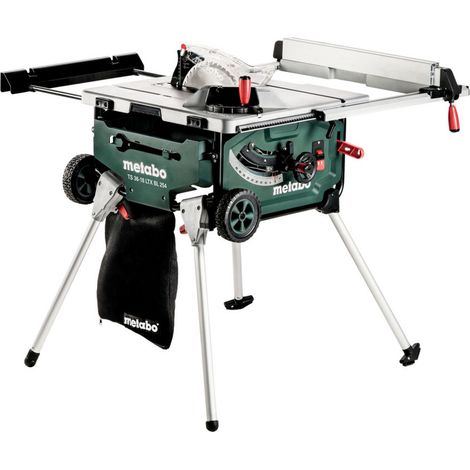 Metabo Akku-Tischkreissäge TS 36-18 LTX BL 254 mit Untergestell und Trolleyfunktion Karton 18V 4x8Ah LiHD + ASC 145 Duo (1/5)