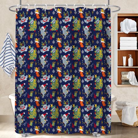 Kit rideau de douche en polyester 180x180 naturel cache baignoire pour une déco qui inspire (1/5)