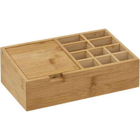 Organiseur 10 Compartiments Miroir 24cm Naturel (1/4)