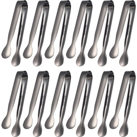 Pinces à sucre, pinces à glaçons, mini pinces de service en acier inoxydable, pinces à apéritifs, petites pinces de cuisine (1/5)